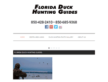 Tablet Screenshot of floridaduckguides.com